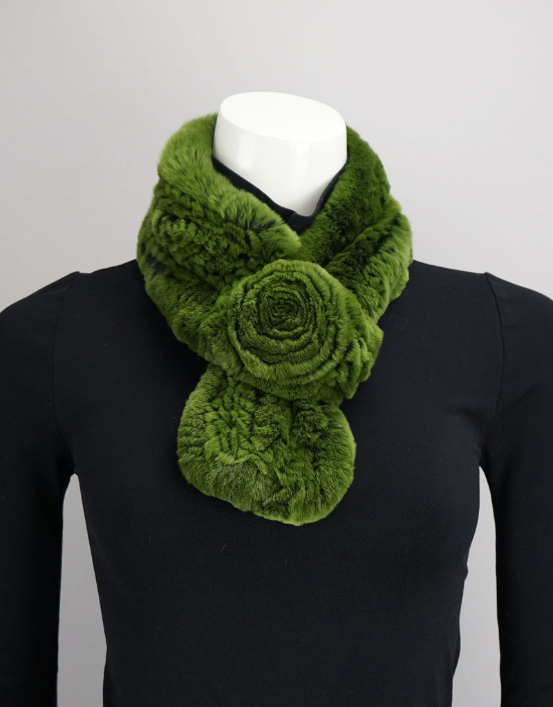 Rosette Scarf - Peridot