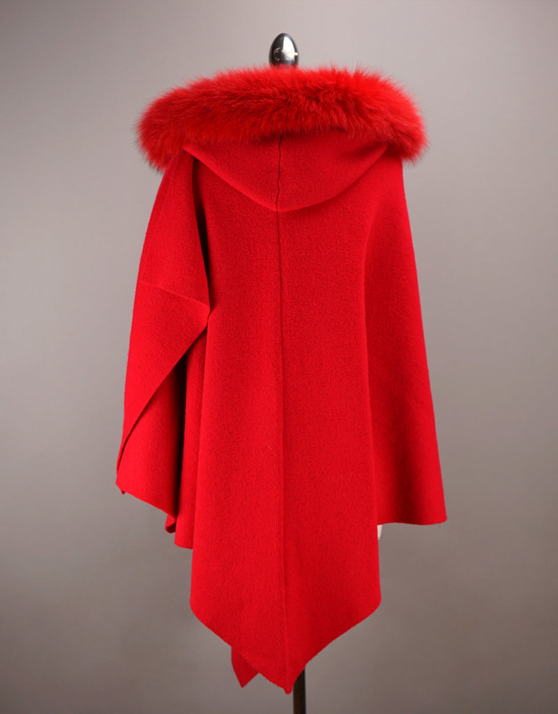 Hooded Wrap with Loop "Pull Thru" - Red