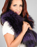 Lux Fur Collar- Fisher Dyed Silver