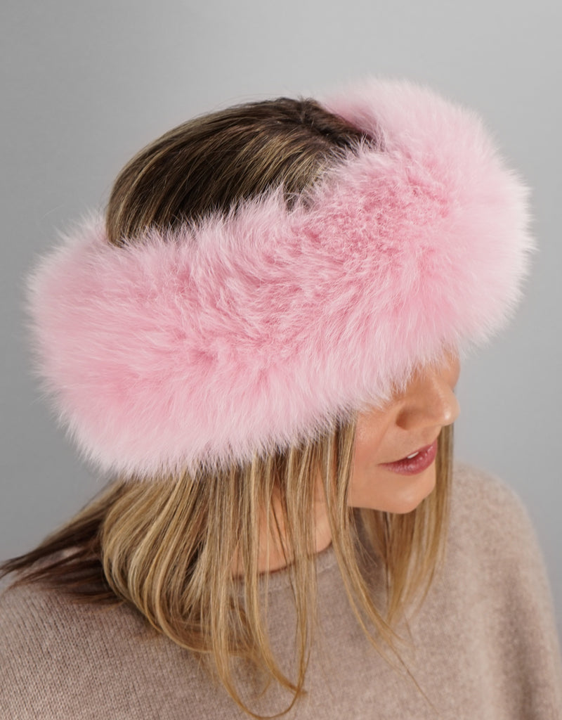 Fur Headband- Pink