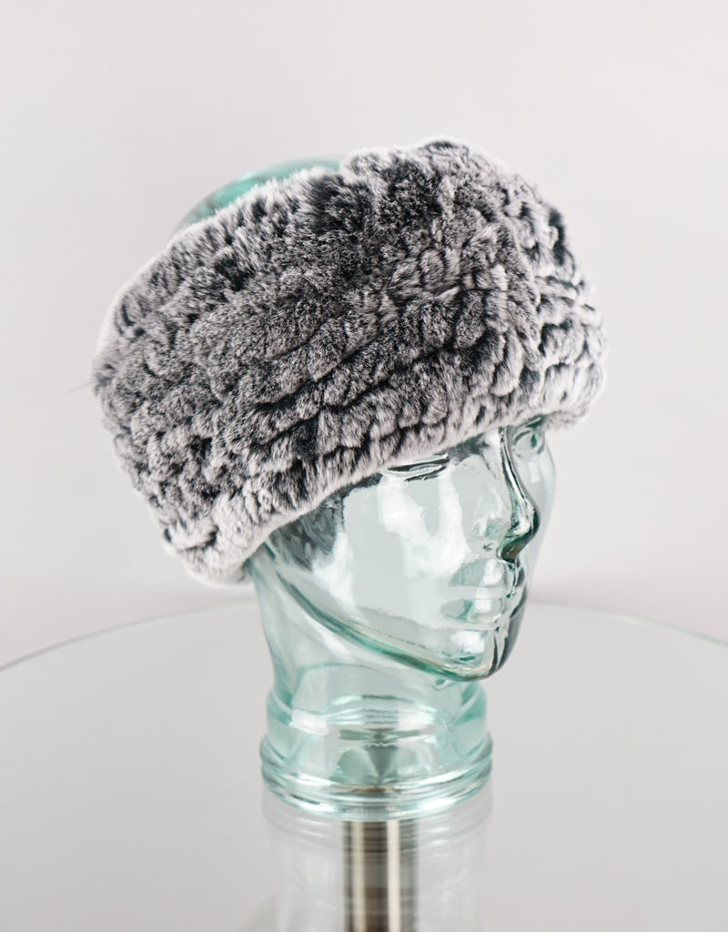 Stretch Headband- Black Snow