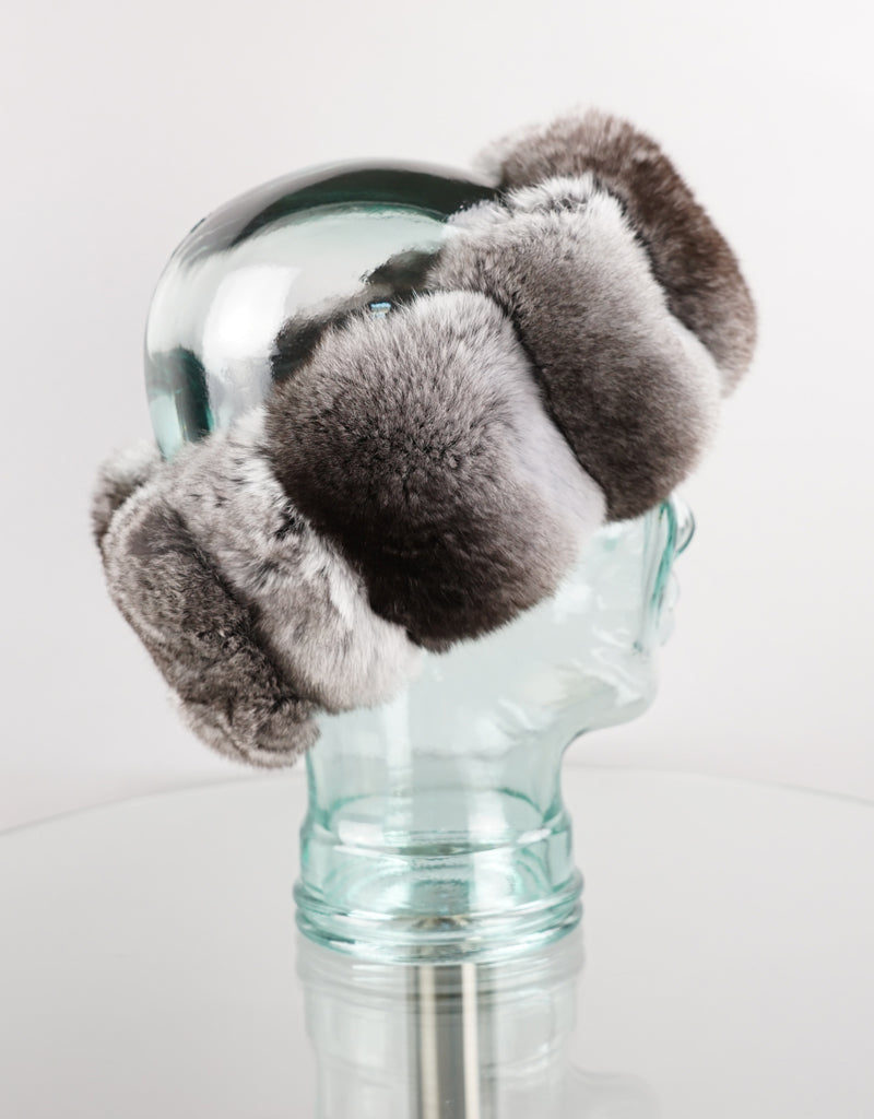 Wide Chinchilla Headband- Natural