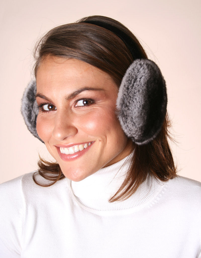 Velvet Band Earmuff- Chinchilla