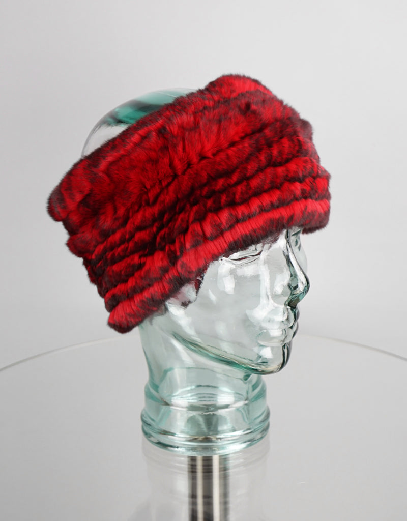 Stretch Headband- Red Black