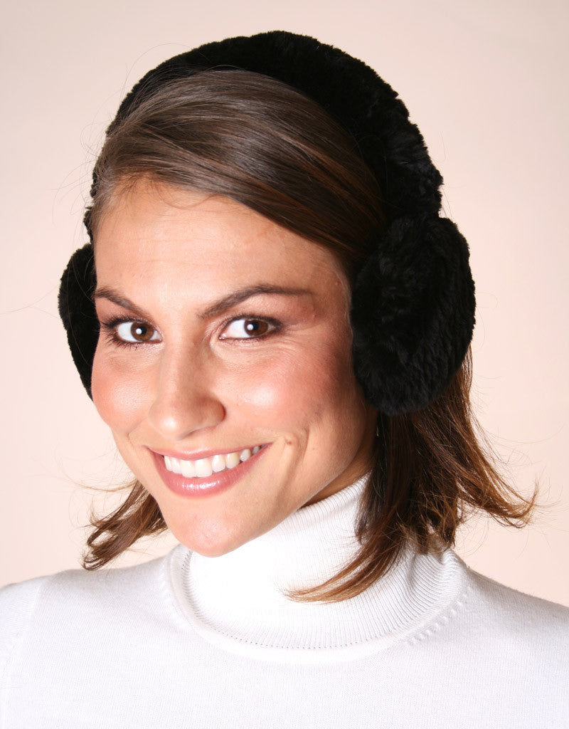 All Fur Earmuff- Black