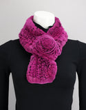 Rosette Scarf - Magenta