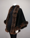 Alpaca Blend Medium Cape - Black Brown