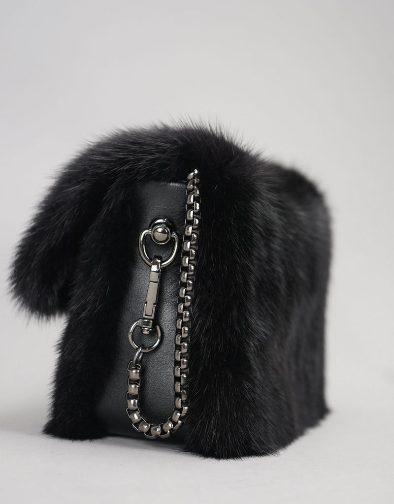 Mink Clutch - Black