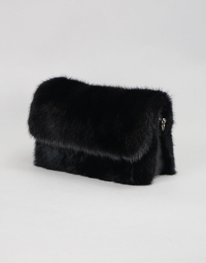 Mink Clutch - Black