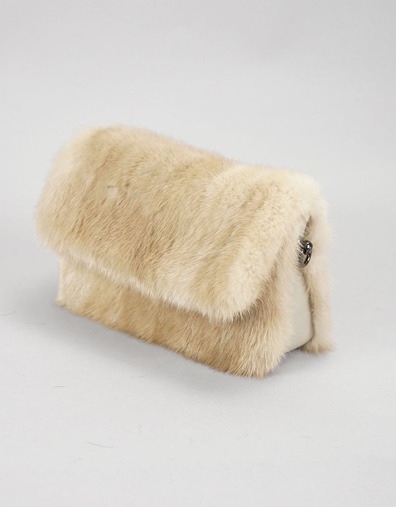 Mink Clutch - Pearl