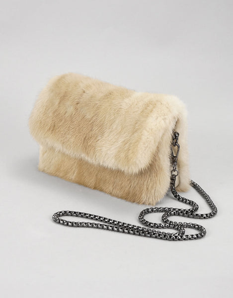 Mink Clutch - Pearl