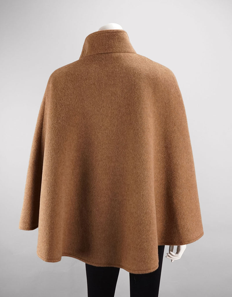 Belted Modern Cape/Jacket -Camel Melange