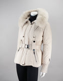 Belted Sporty Jacket-Beige