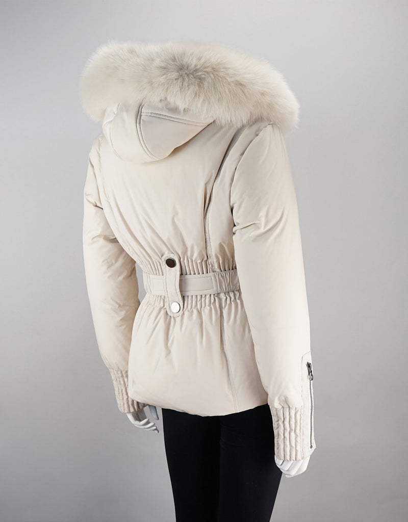 Belted Sporty Jacket-Beige