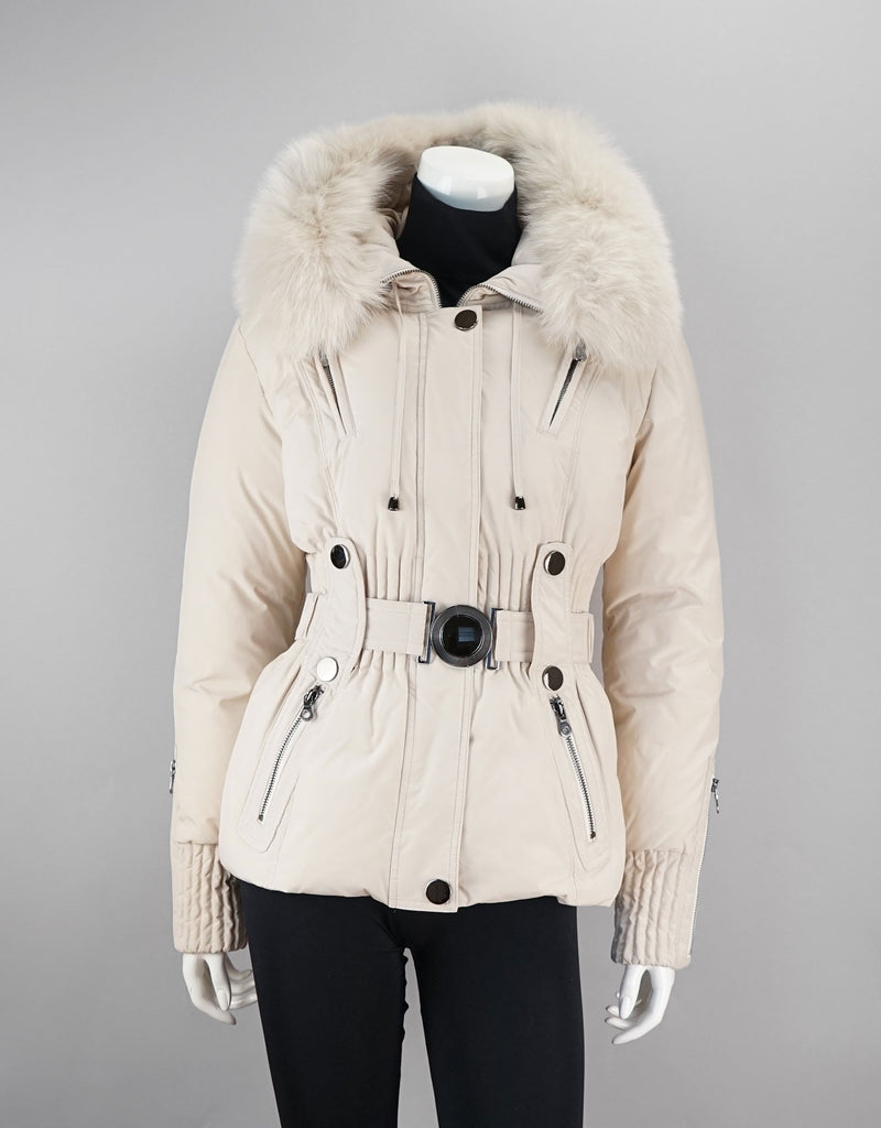 Belted Sporty Jacket-Beige