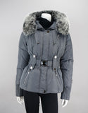 Belted Sporty Jacket-Charcoal Black Frost