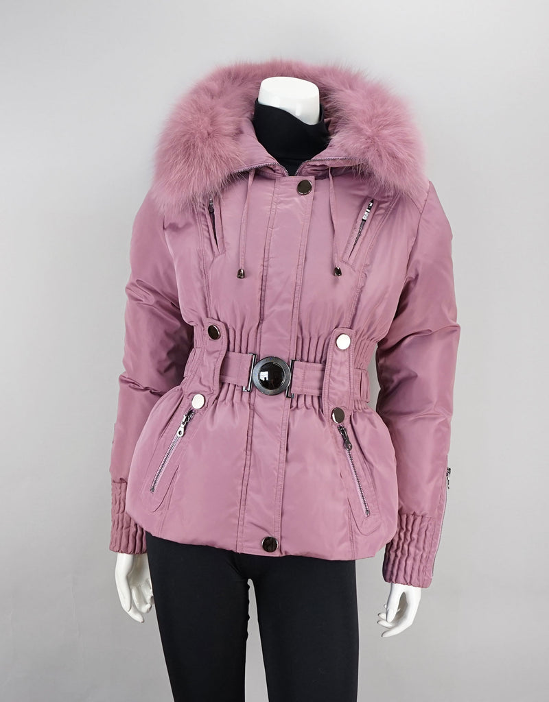 Belted Sporty Jacket-Mauve
