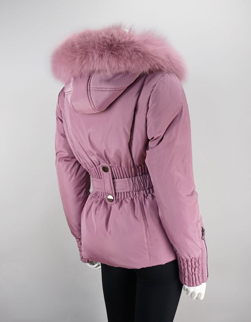 Belted Sporty Jacket-Mauve