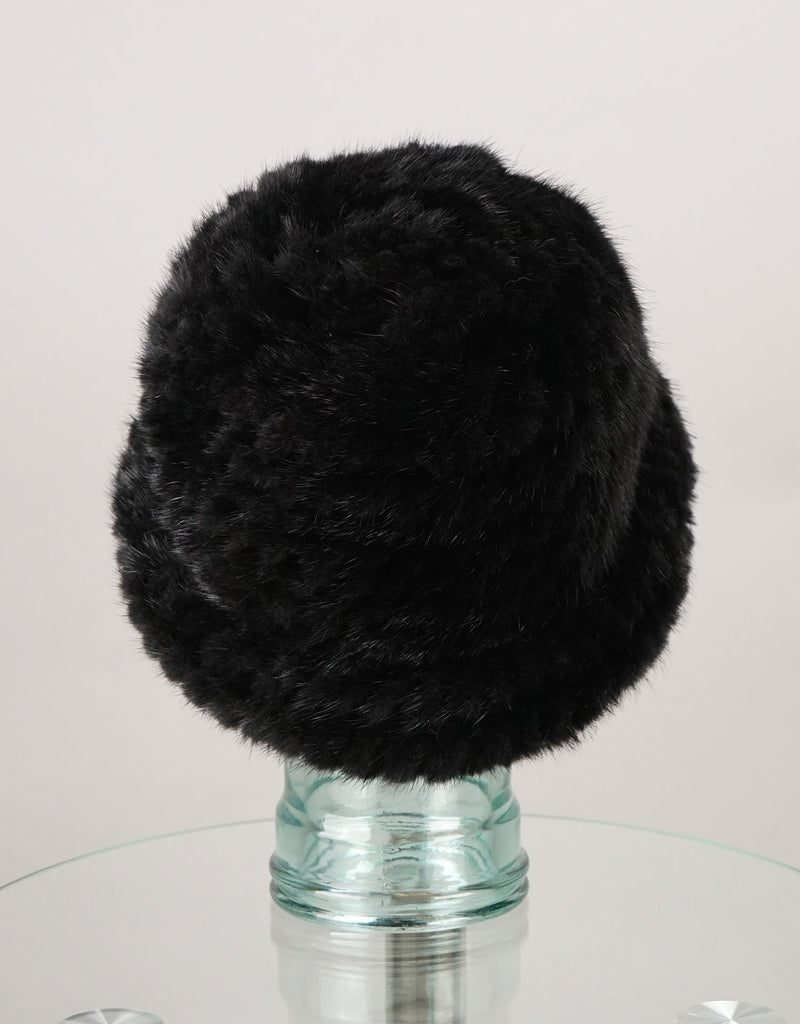 Mink Brim Hat - Black