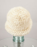 Mink Brim Hat - Pearl