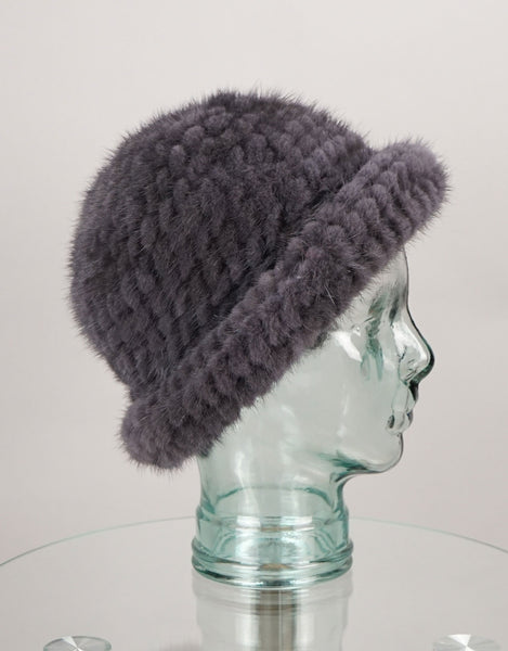 Mink Brim Hat - Charcoal