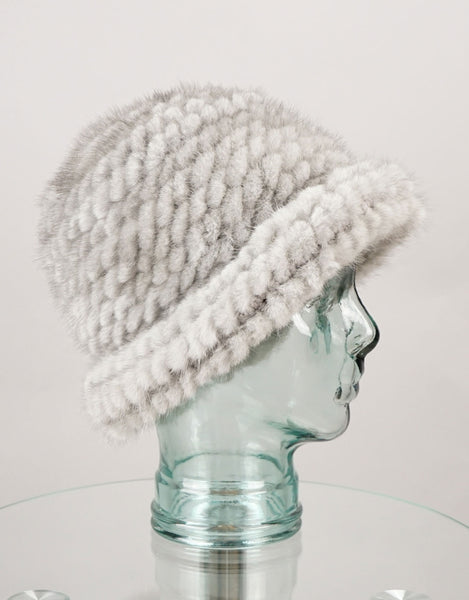 Mink Brim Hat - Light Grey