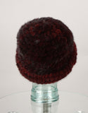 Mink Brim Hat - Burgundy