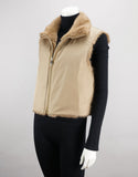 Reversible Mink Vest - Palomino