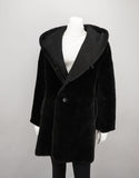 Reversible Sheepskin Coat with Roll Back Shawl Collar