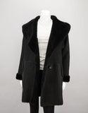 Reversible Sheepskin Coat with Roll Back Shawl Collar