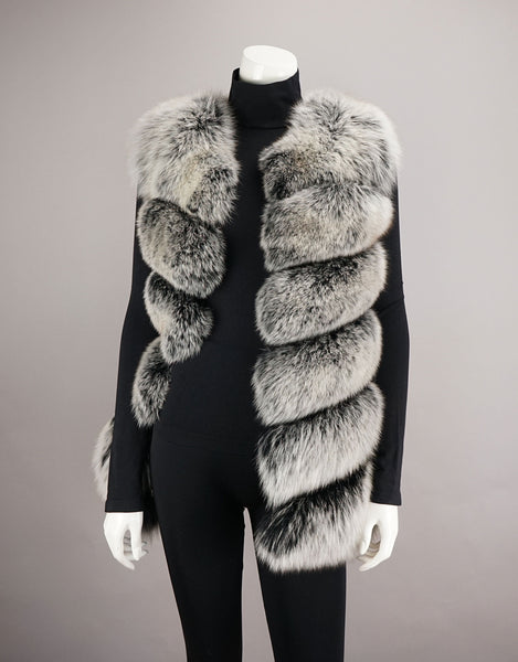 Fashion Fox Vest- Black Snow