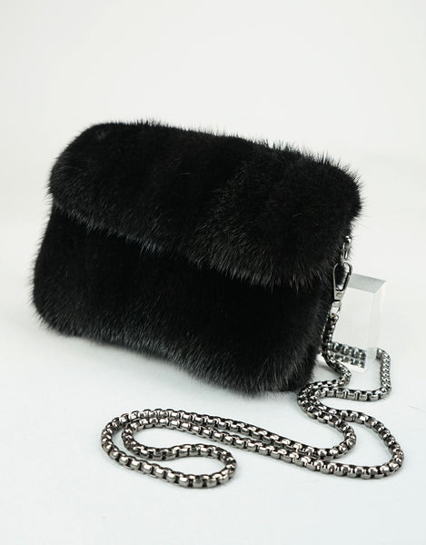 Mink Clutch - Black
