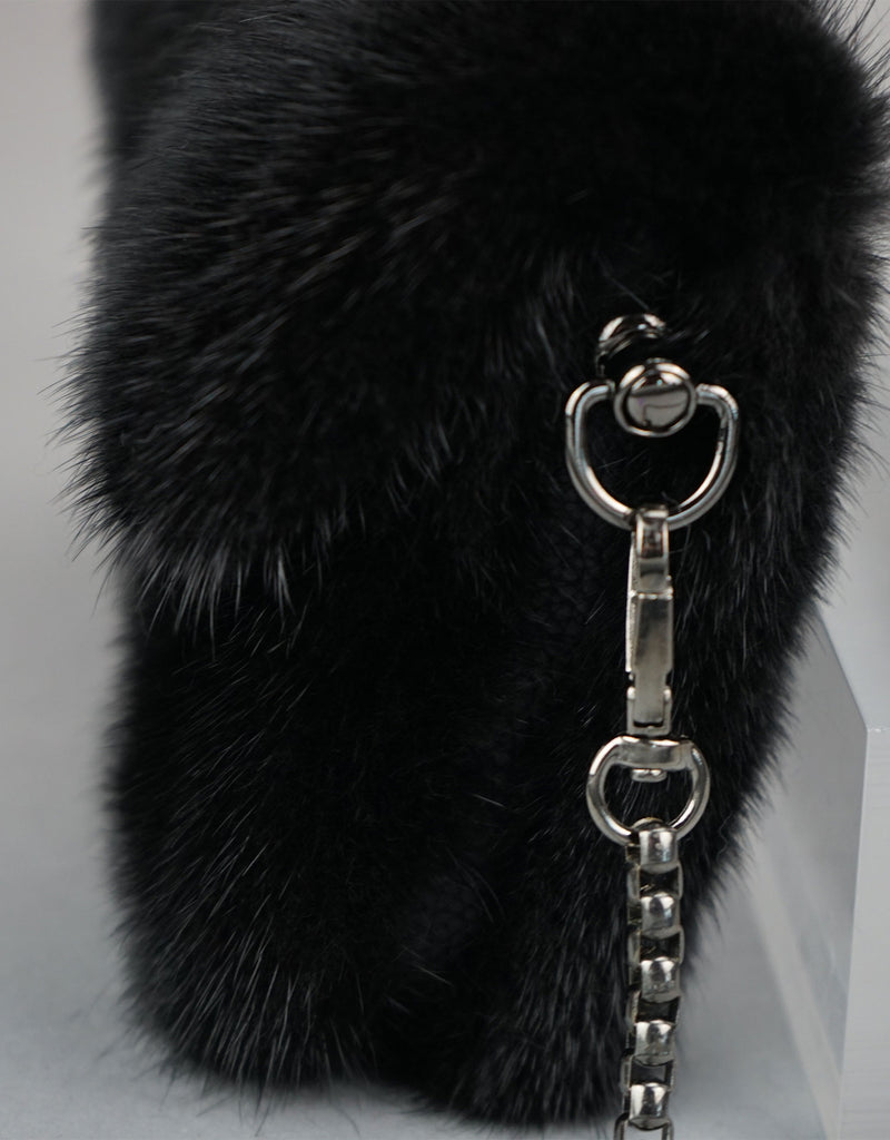 Mink Clutch - Black