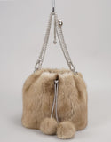 Mink Mini Bucket Bag - Taupe