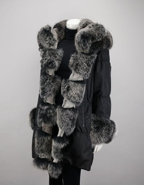 Fox/Rex Trim Stroller with Detach Hood-Black