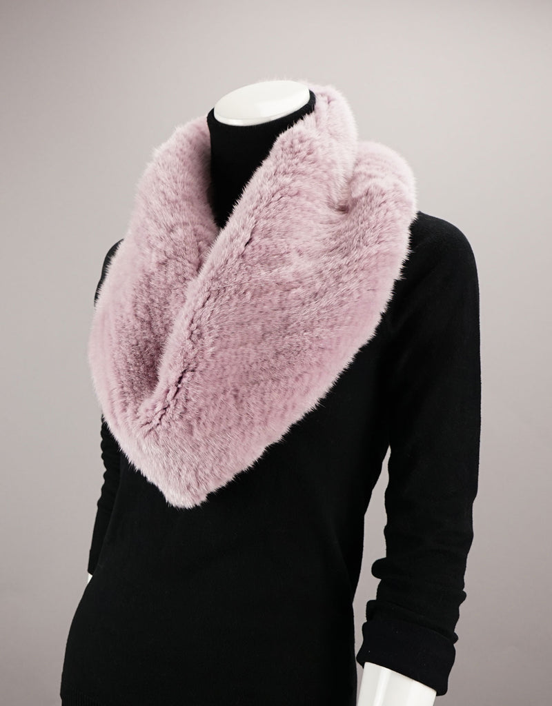 Minktail Stretch Cowl/ Shrug - Mauve