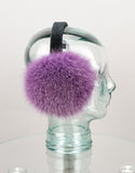 Velvet Band Fur Earmuff- Bright Purple