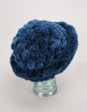 Woven Fur Hat - True Blue