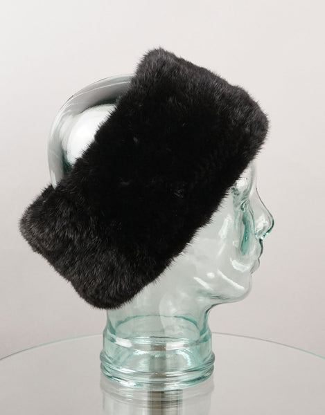 Stretch Mink Headband-Black