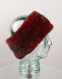 Stretch Mink Headband-Burgundy