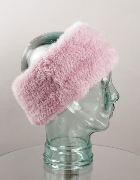 Stretch Mink Headband-Mauve