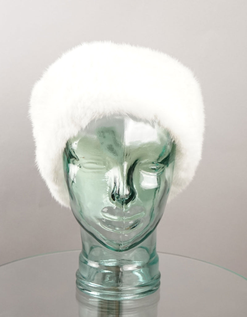 Stretch Mink Headband-White