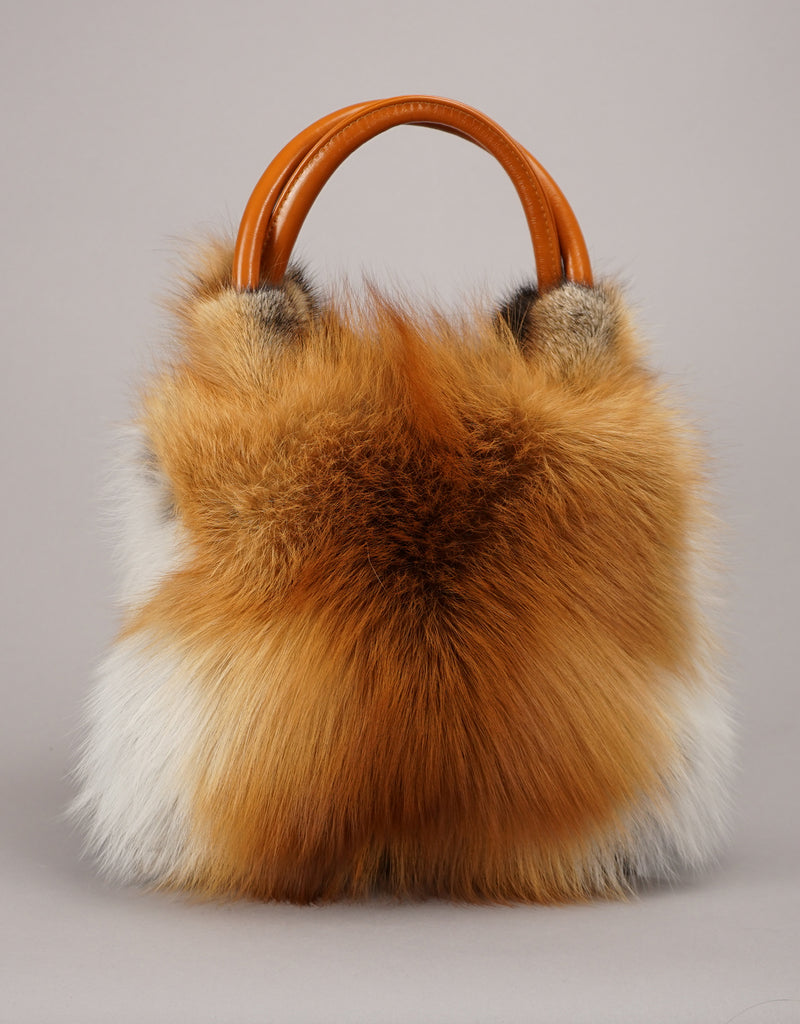 Double Handled Fox Bag - Natural Red