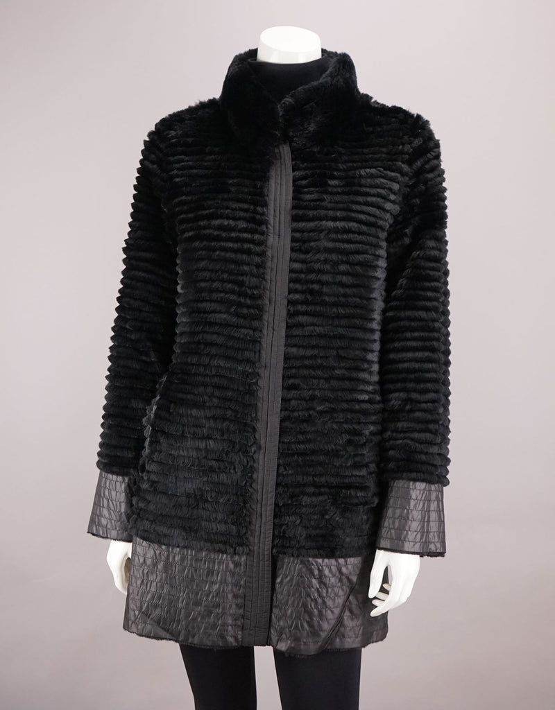 Reversible Poly Carcoat/ Rex Lined - Black