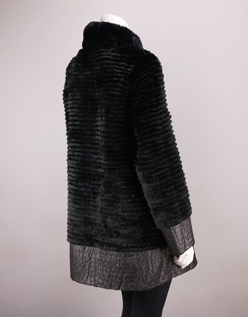 Reversible Poly Carcoat/ Rex Lined - Black