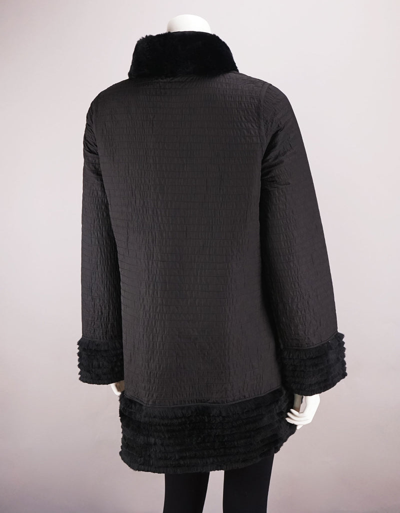 Reversible Poly Carcoat/ Rex Lined - Black