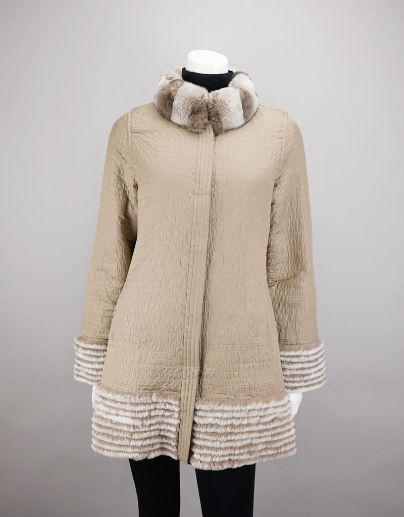 Reversible Poly Carcoat/ Rex Lined - Camel