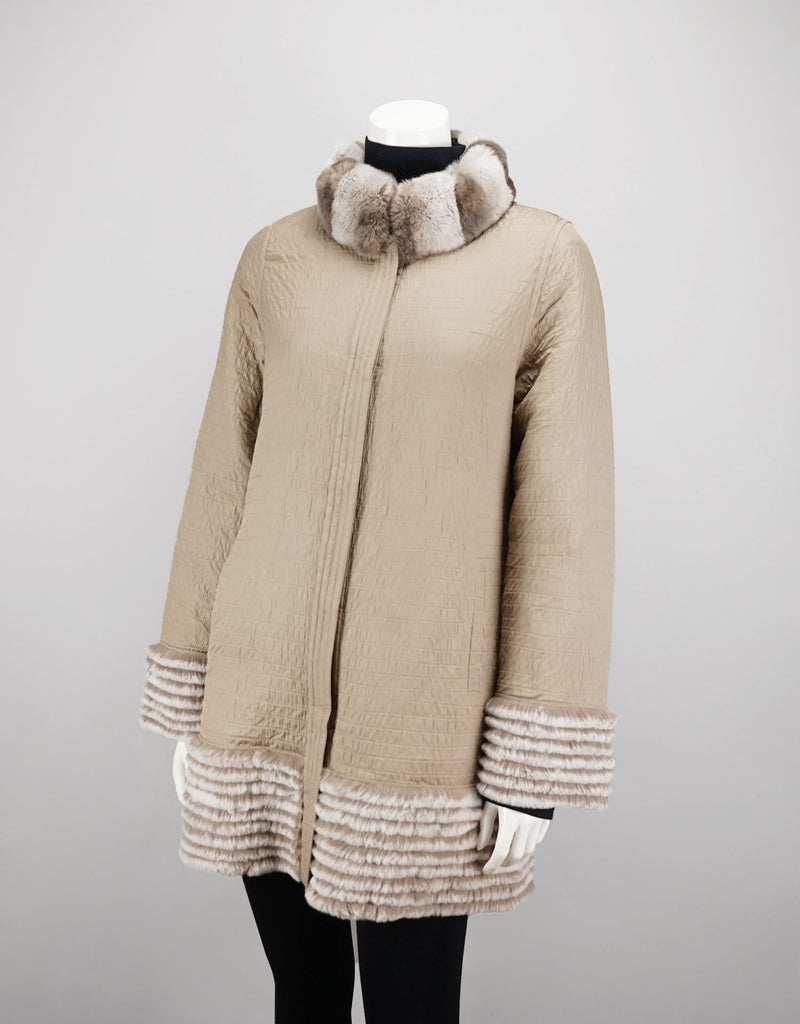 Reversible Poly Carcoat/ Rex Lined - Camel