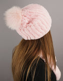 Classic Pom Pom Hat - Pink
