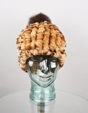 Classic Pom Pom Hat - Brown Animal